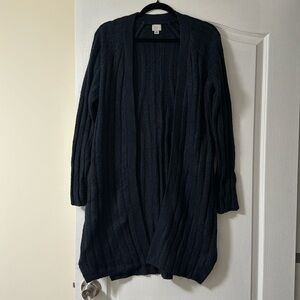 A new day - Small Navy Blue Cardigan